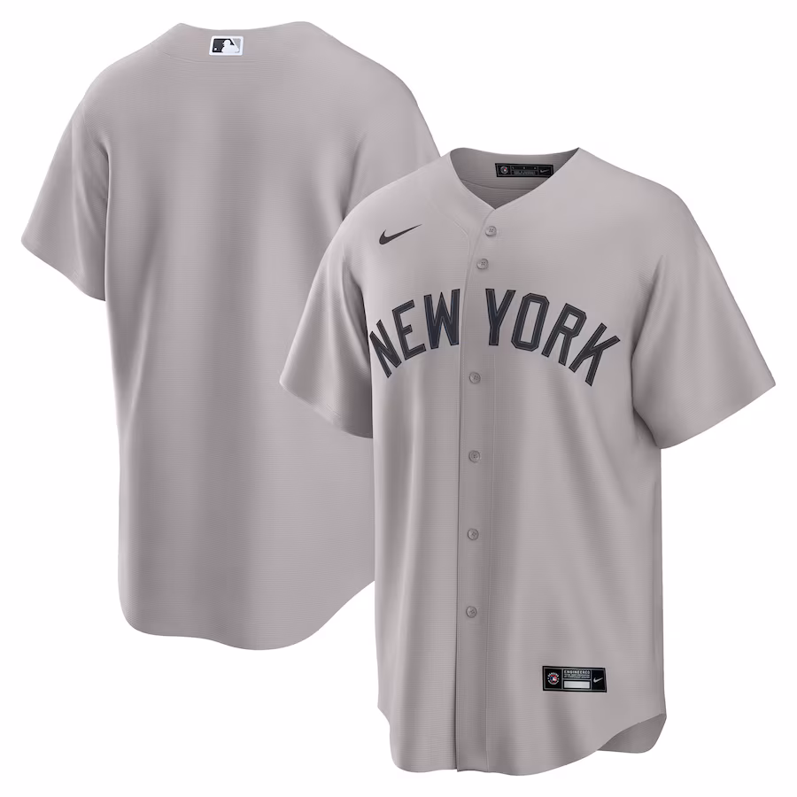 Men's New York Yankees Nike Gray Away Replica 2.0 Jersey - Jersey