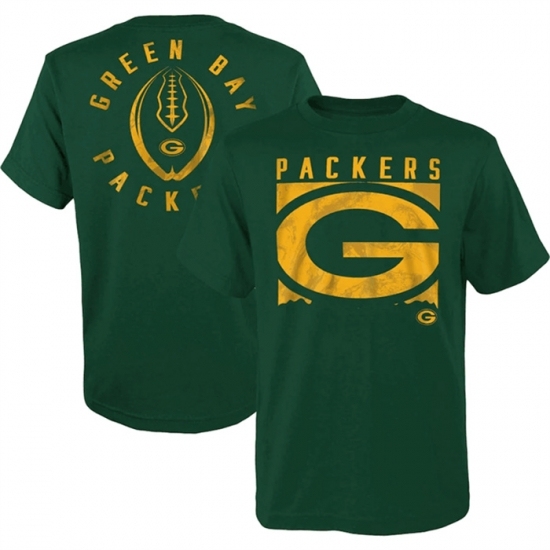 Men's Green Bay Packers Green Preschool Liquid Camo Logo T Shirt - Jersey
