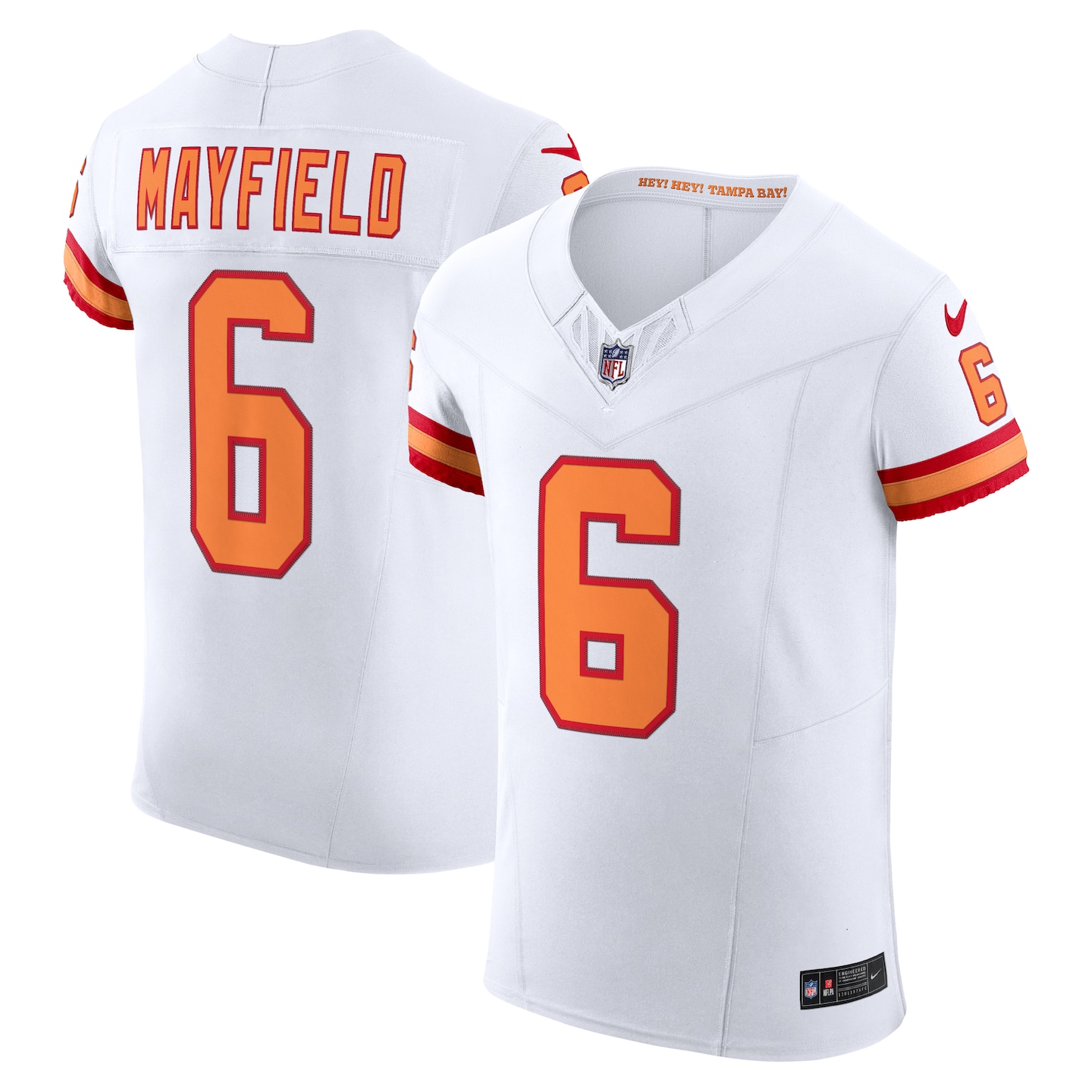 Men's Tampa Bay Buccaneers Baker Mayfield Nike White The '76 Jersey Vapor F.U.S.E. Elite Jersey - Jersey