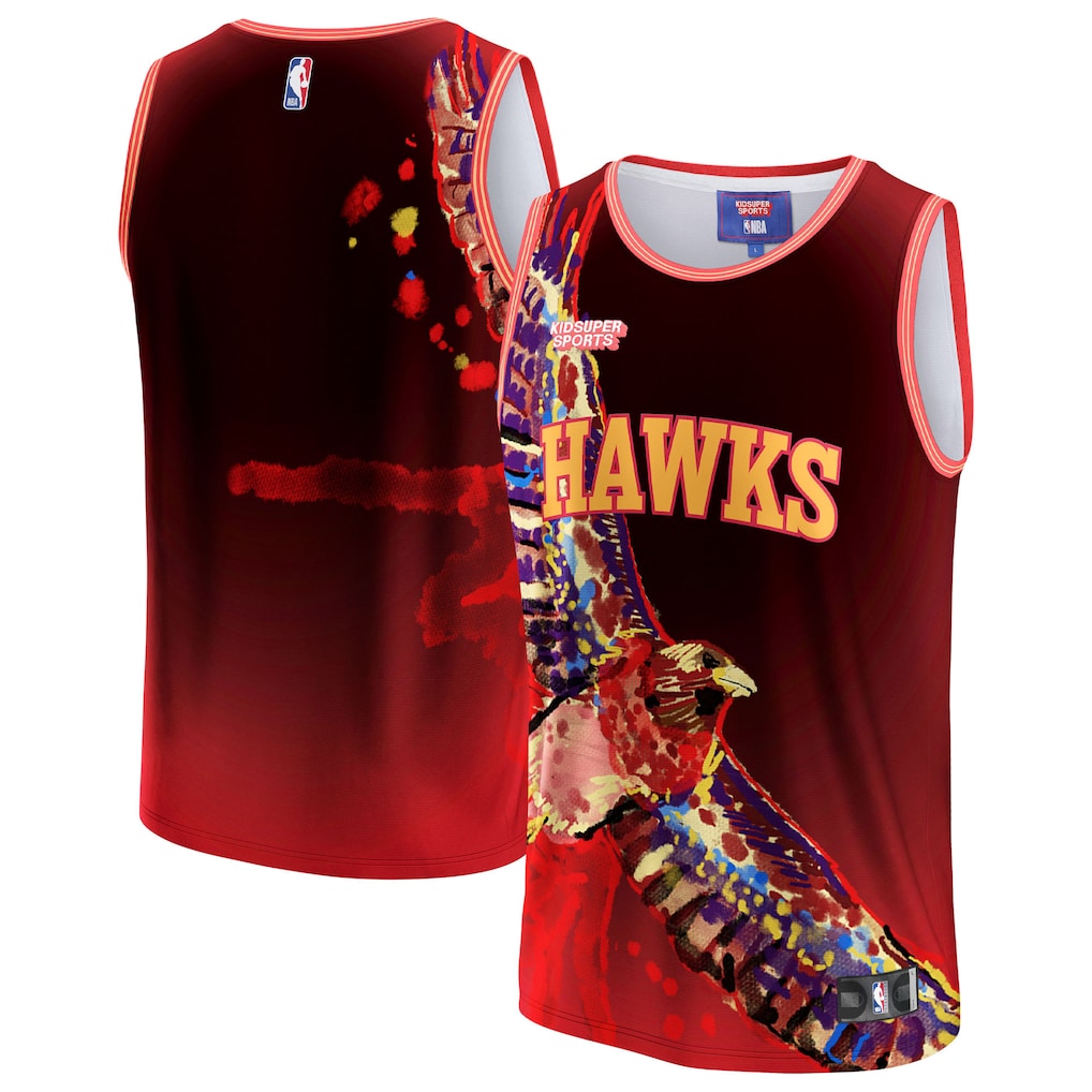 Unisex Atlanta Hawks NBA & KidSuper Studios by Fanatics Red Hometown Jersey - Jersey