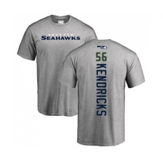 Football Seattle Seahawks #56 Mychal Kendricks Ash Backer T-Shirt - Jersey