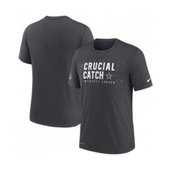 Men's Dallas Cowboys Charcoal 2021 Crucial Catch Performance T-Shirt - Jersey
