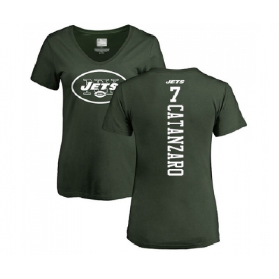 Football Women's New York Jets #7 Chandler Catanzaro Green Backer T-Shirt - Jersey