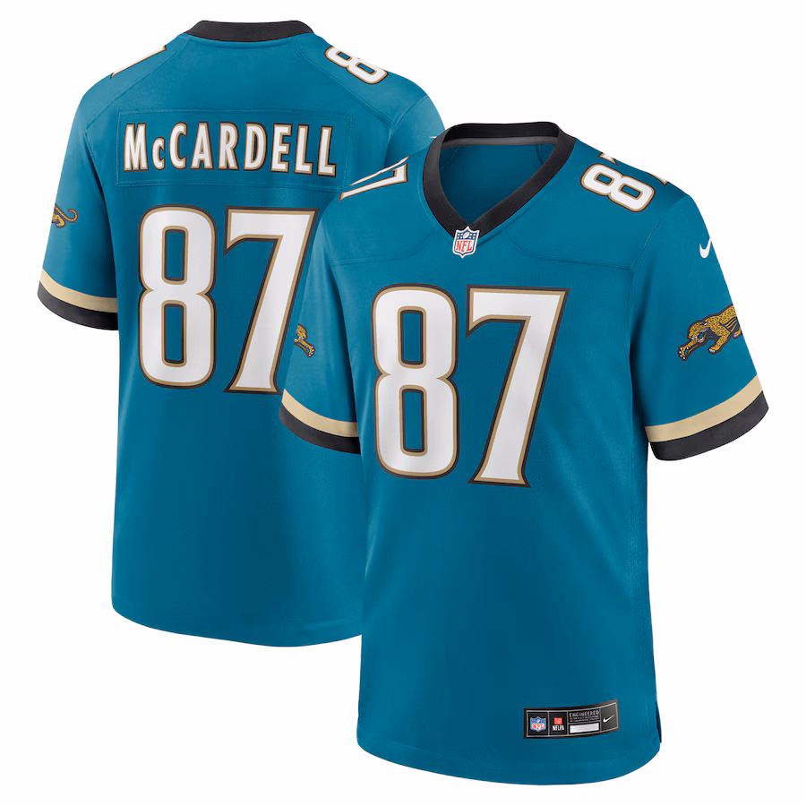 Men's Jacksonville Jaguars Keenan McCardell Nike Teal Retired Player Alternate Game Jersey - Jersey
