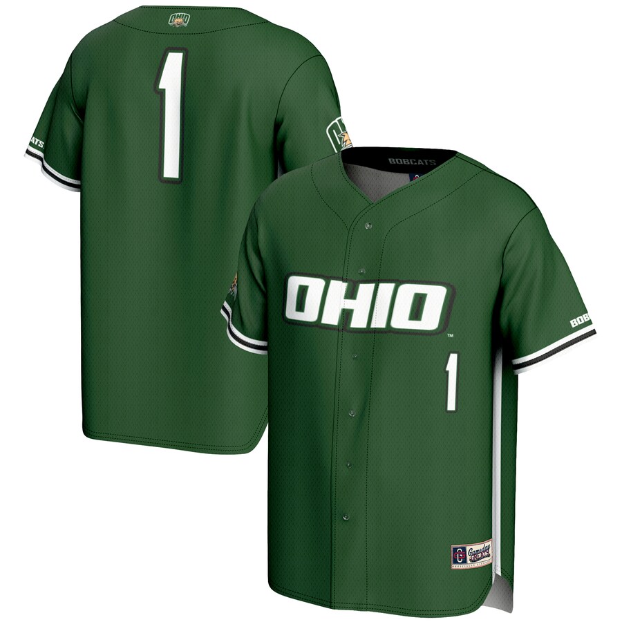 Youth GameDay Greats #1 Green Ohio Bobcats Lightweight Baseball Fashion Jersey - Jersey