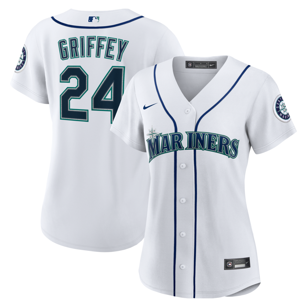 Women's Seattle Mariners Ken Griffey Jr. Nike White Home Replica Jersey - Jersey