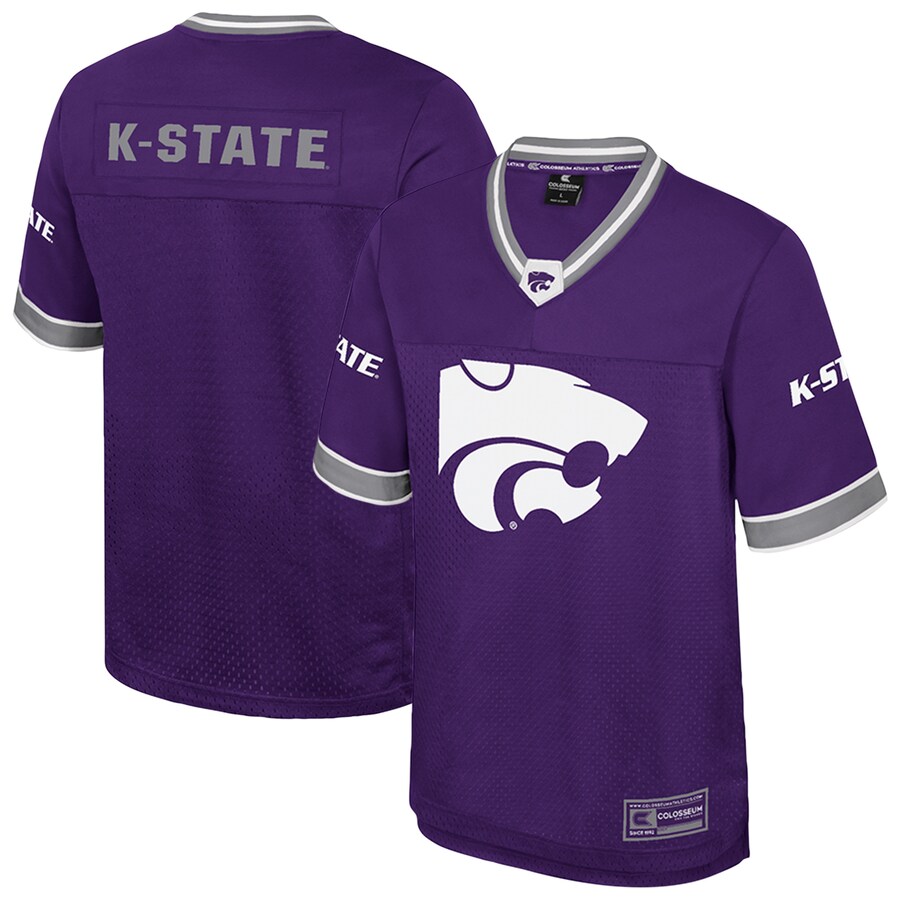 Men's Colosseum  Purple Kansas State Wildcats Nothing But The Hits Football Jersey - Jersey