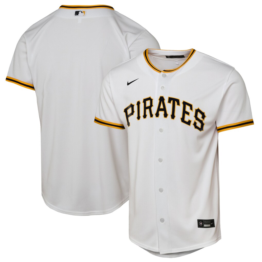 Youth Pittsburgh Pirates  Nike White Home Replica Jersey - Jersey