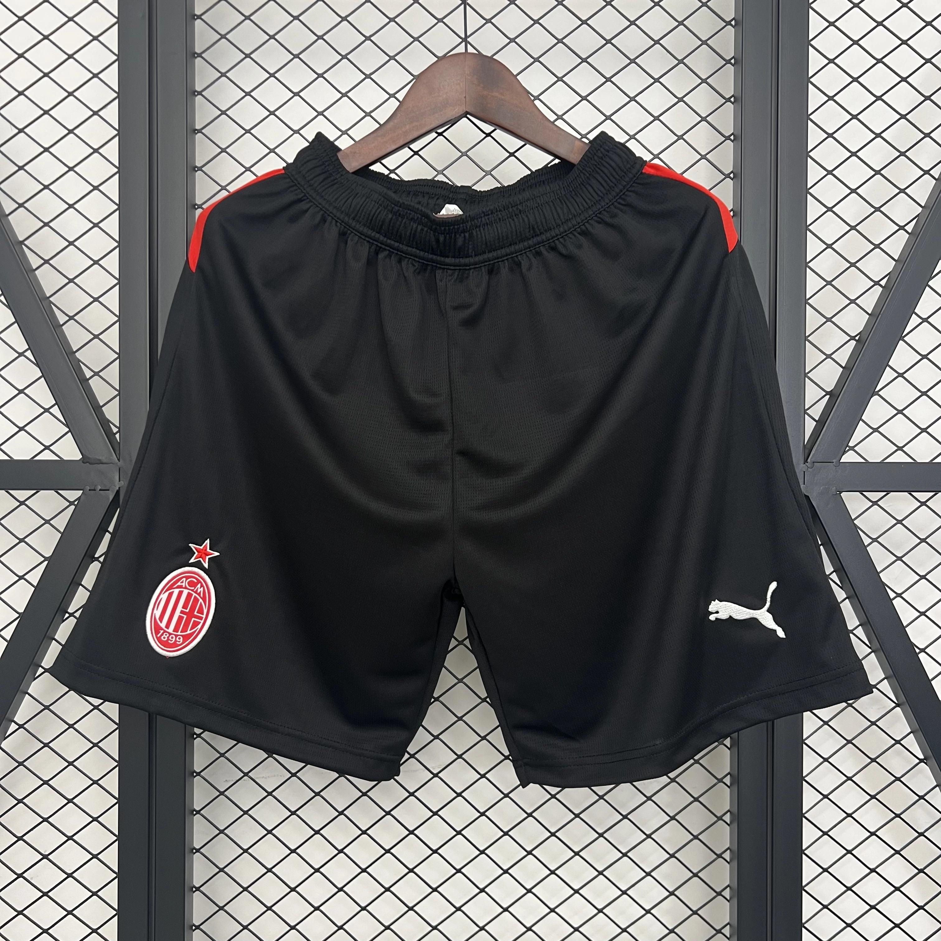 AC Milan Soccer Jersey Home Custom Shorts 2025/26 - Jersey