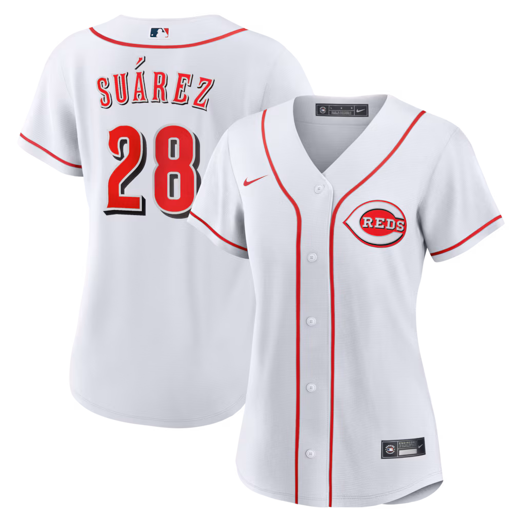 Women's Cincinnati Reds Eugenio Suárez Nike White Home Replica Jersey - Jersey