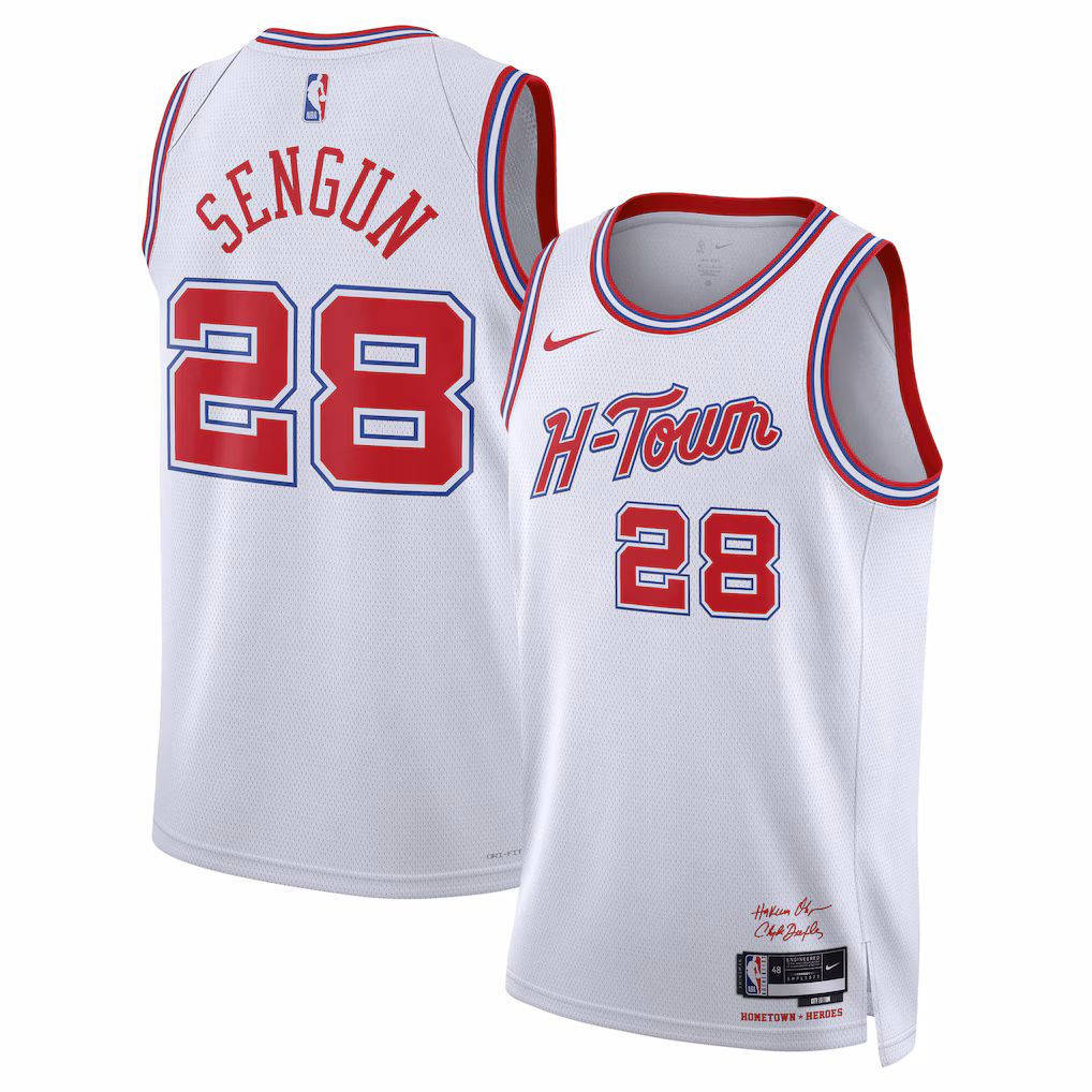 Unisex Houston Rockets Alperen Şengün Nike White 2025/26 Swingman Jersey - City Edition - Jersey