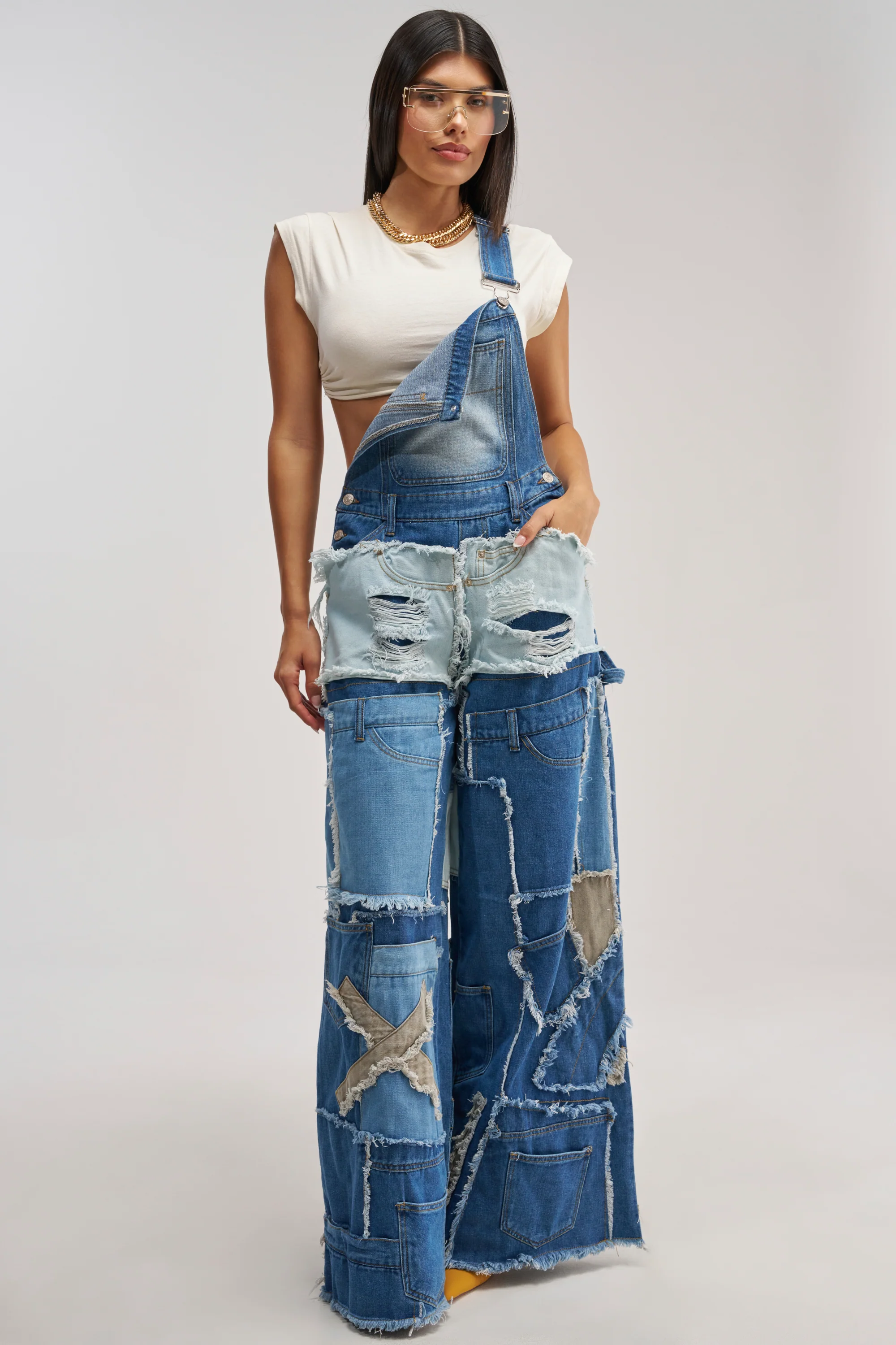 CITY CHIC DENIM OVERALLS - Akira Wear