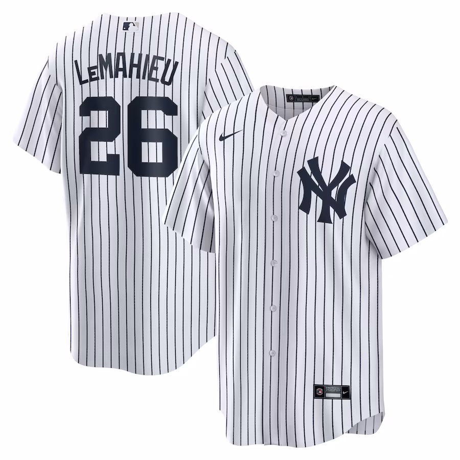 Men's New York Yankees DJ LeMahieu Nike White Home Replica Jersey - Jersey