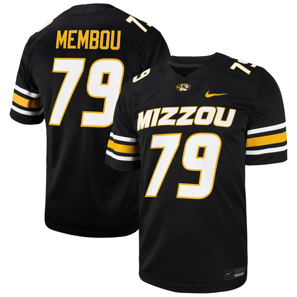 Men's Nike Armand Membou Black Missouri Tigers Alumni Game Jersey - Jersey