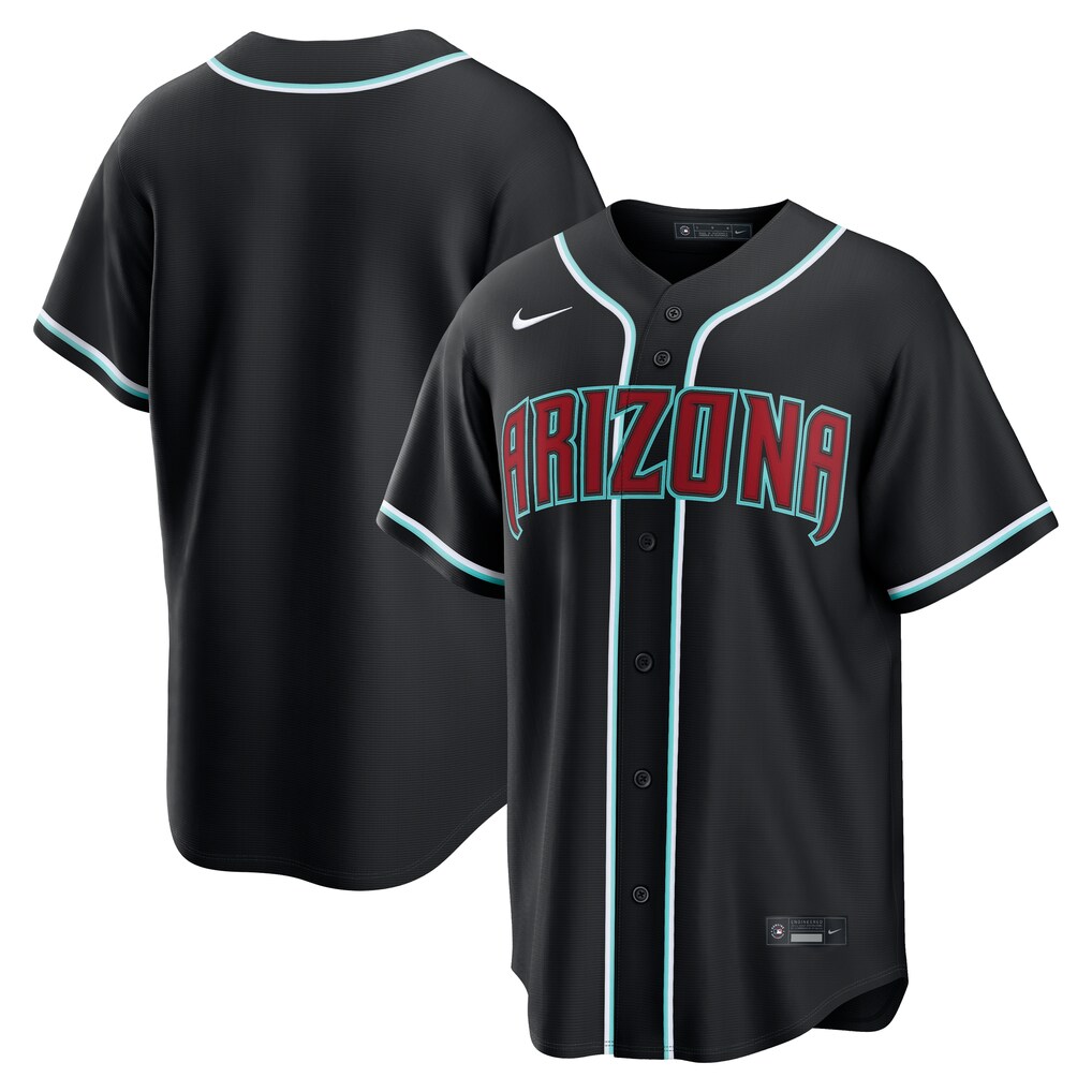 Men's Arizona Diamondbacks Nike Fashion Replica Black Out Jersey - Jersey