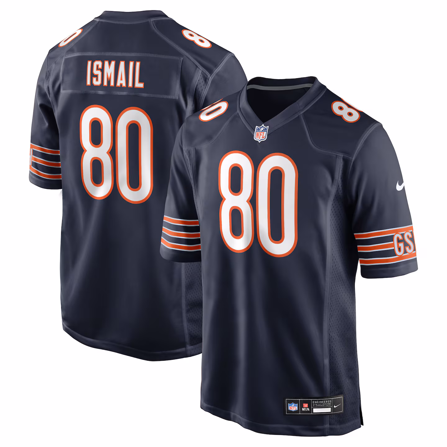 Men's Chicago Bears Qadir Ismail Nike Navy Team Game Jersey - Jersey