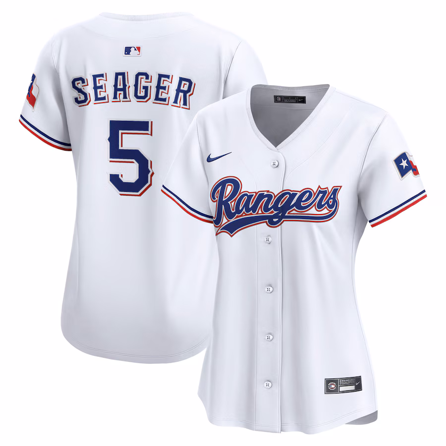 Women's Texas Rangers Corey Seager Nike White Home Limited Jersey - Jersey