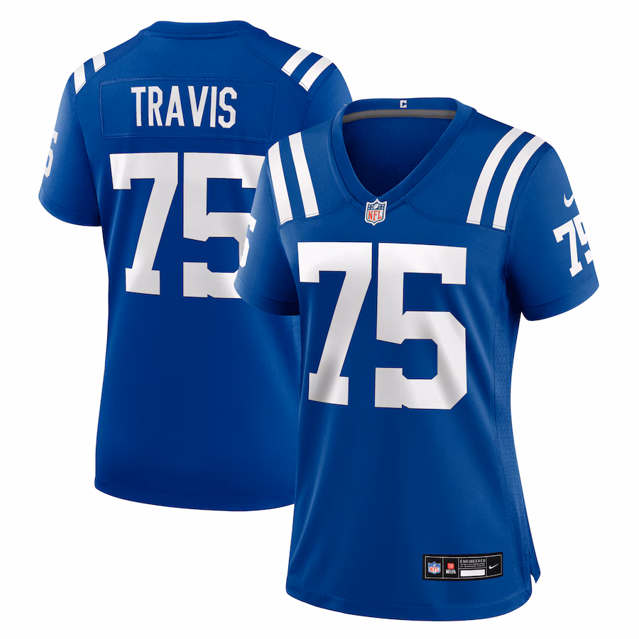 Women's Indianapolis Colts Jalen Travis Nike Royal Team Game Jersey - Jersey