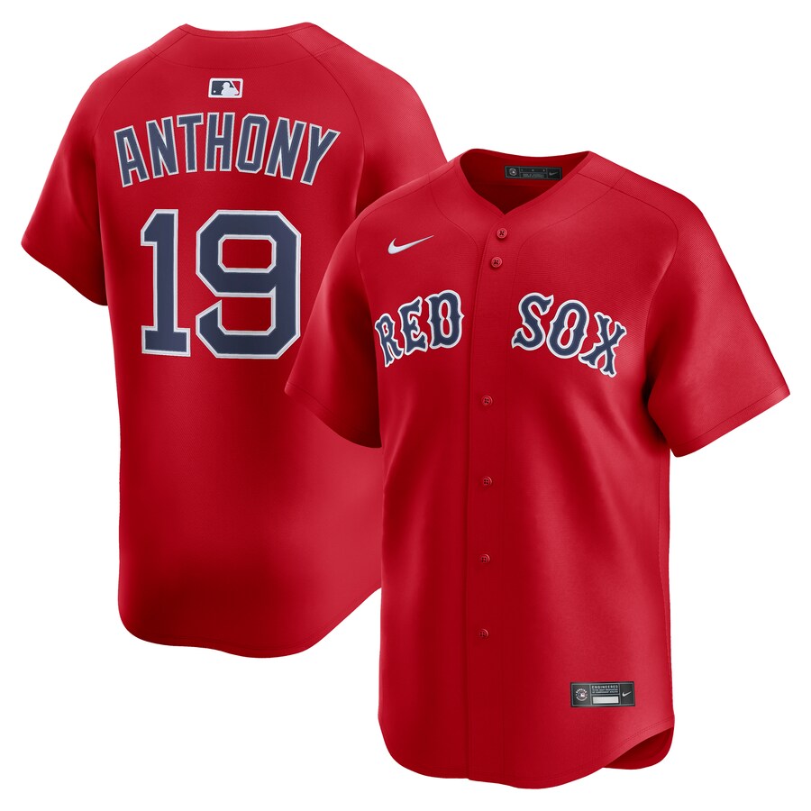 Men's Boston Red Sox Roman Anthony Nike Red Alternate Limited Player Jersey - Jersey