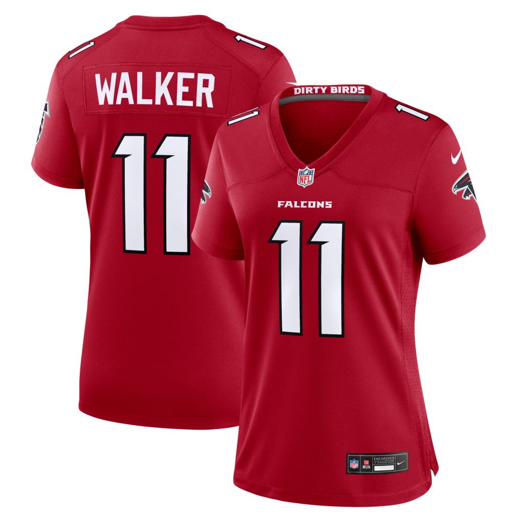 Women's Atlanta Falcons Jalon Walker Nike Red Game Jersey - Jersey