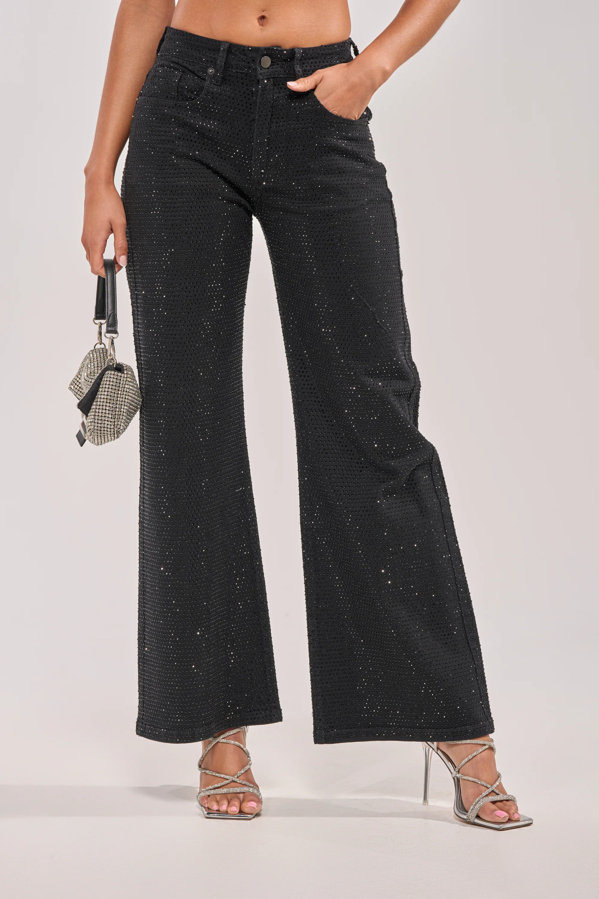 SHINING BRIGHT RHINESTONE DENIM - Akira Wear