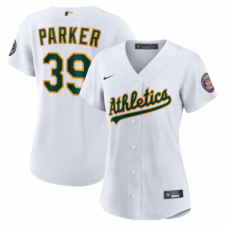 Women's Athletics Dave Parker Nike White 2025 Baseball Hall of Fame Replica Jersey - Jersey