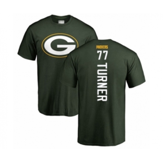 Football Green Bay Packers #77 Billy Turner Green Backer T-Shirt - Jersey