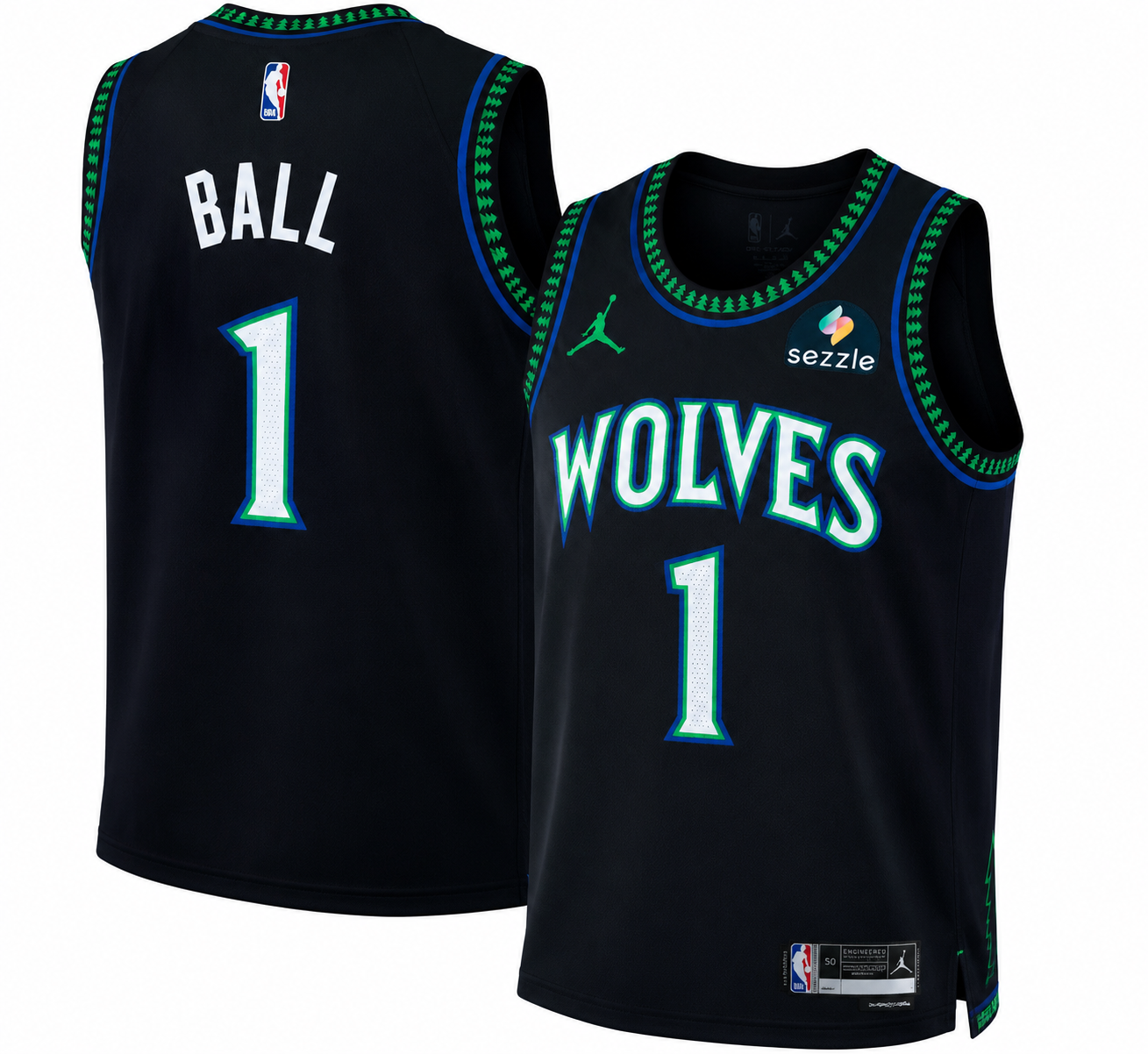 Men's Minnesota Timberwolves LaMelo Ball Nike Black Swingman Jersey - Classic Edition - Jersey