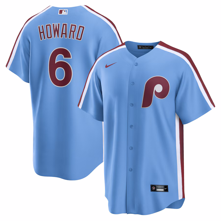 Men's Philadelphia Phillies Ryan Howard Nike Light Blue Replica Jersey - Jersey