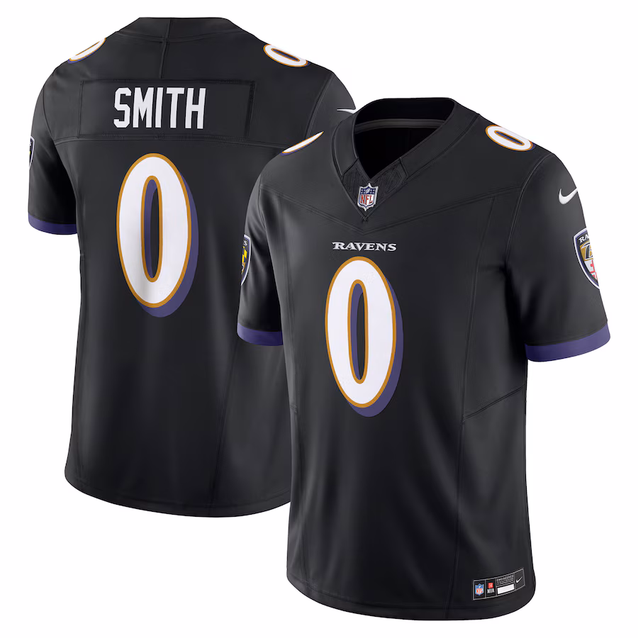 Men's Baltimore Ravens Roquan Smith Nike Black Alternate Vapor F.U.S.E. Limited Jersey - Jersey
