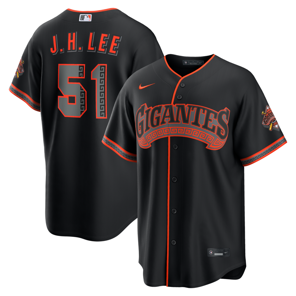 Men's San Francisco Giants Jung Hoo Lee Nike Black Alternate Stadium Jersey - Jersey