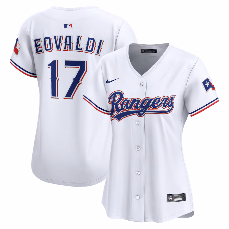 Women's Texas Rangers Nathan Eovaldi Nike White Home Limited Jersey - Jersey