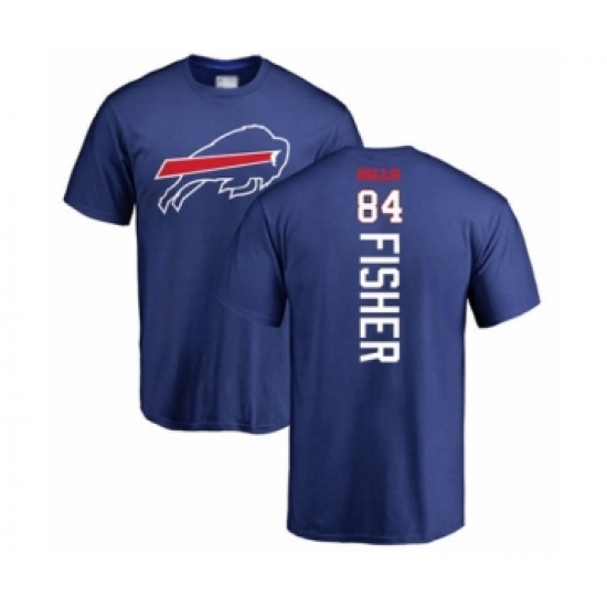 Football Buffalo Bills #84 Jake Fisher Royal Blue Backer T-Shirt - Jersey