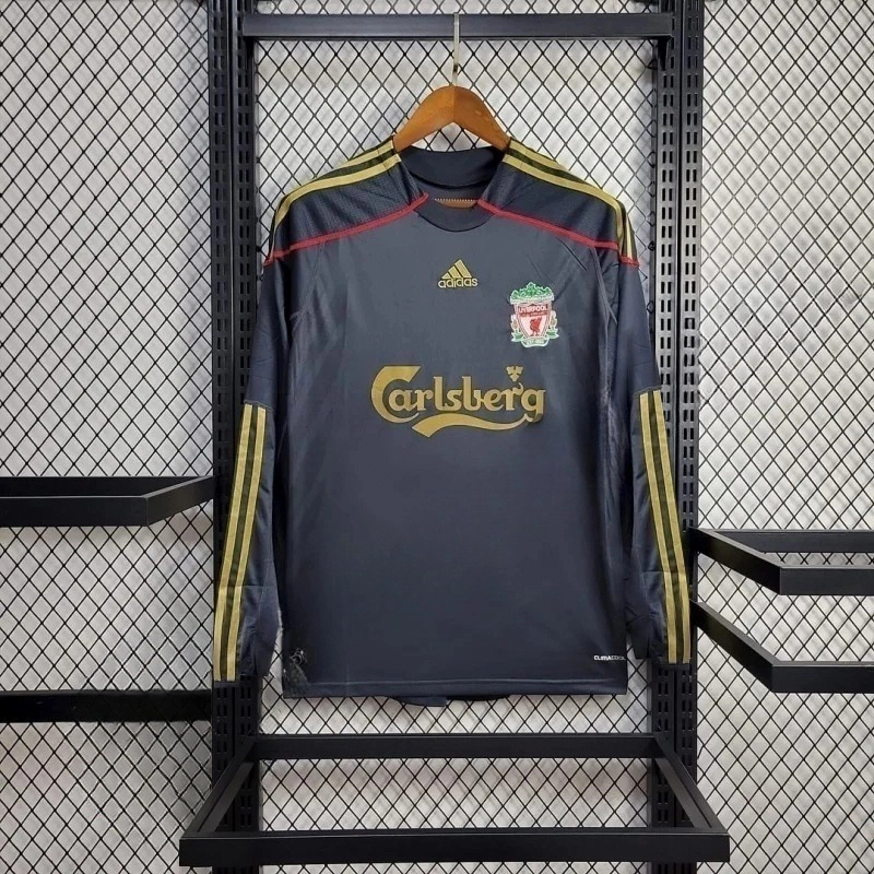 Liverpool Retro Football Jersey Away Long Sleeve Custom Shirt 2009/10 - Jersey