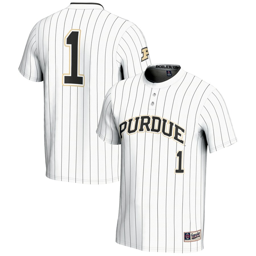 GameDay Greats #1 White Purdue Boilermakers Lightweight Softball Jersey - Jersey