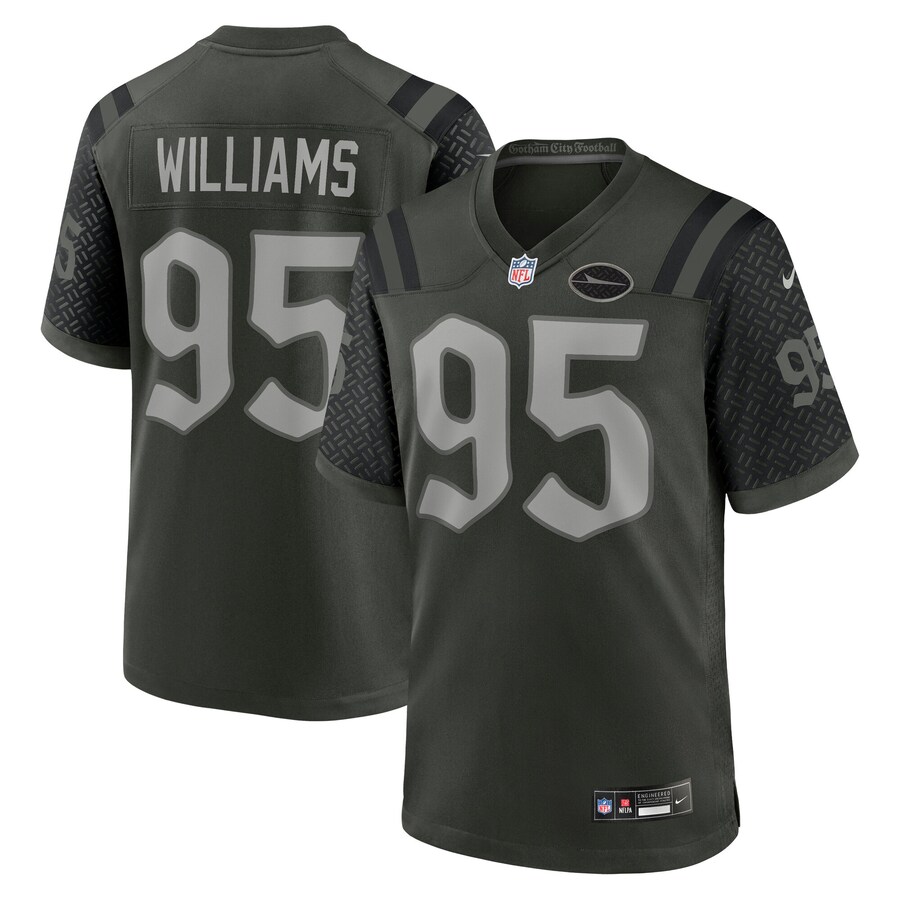 Men's New York Jets Quinnen Williams Nike Gotham Green 2025 Rivalries Collection Game Jersey - Jersey