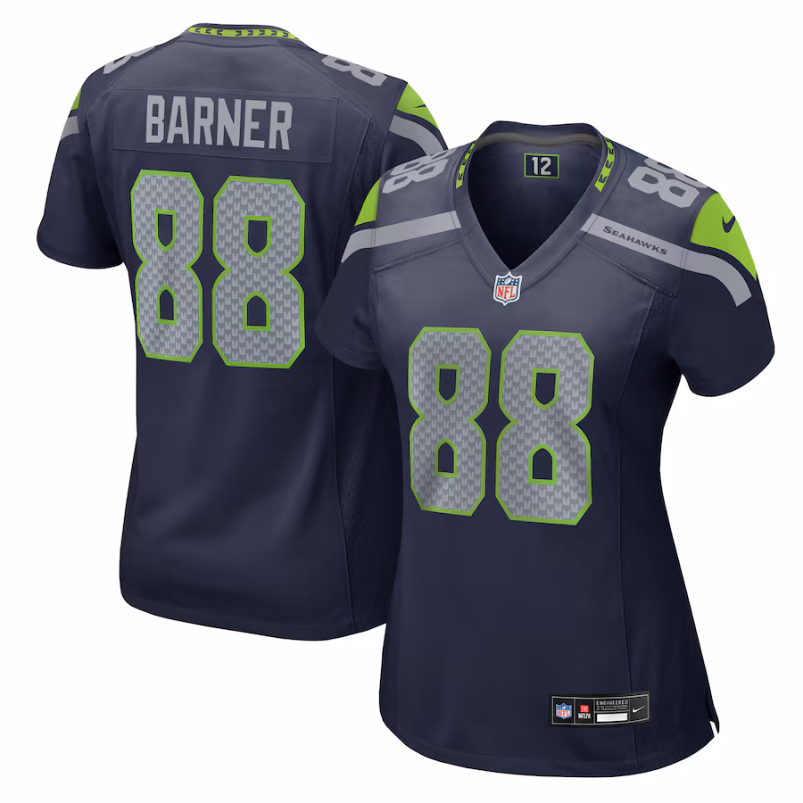 Women's Seattle Seahawks A.J. Barner Nike College Navy Team Game Jersey - Jersey