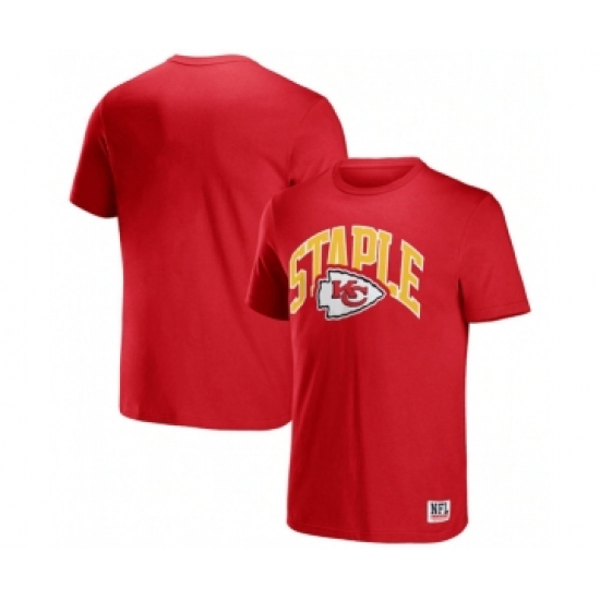 Men's Kansas City Chiefs x Staple Red Logo Lockup T-Shirt - Jersey