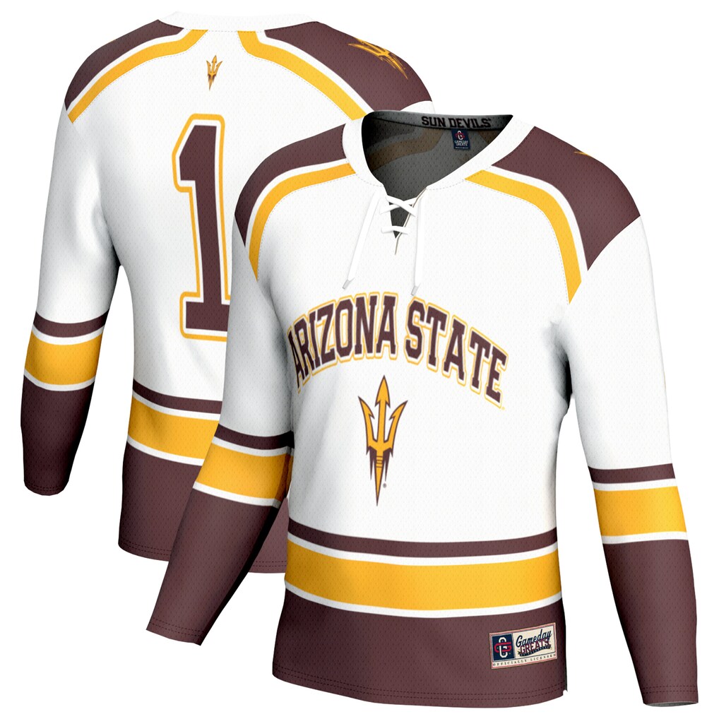 Youth GameDay Greats White Arizona State Sun Devils Lightweight Hockey Fashion Jersey - Jersey