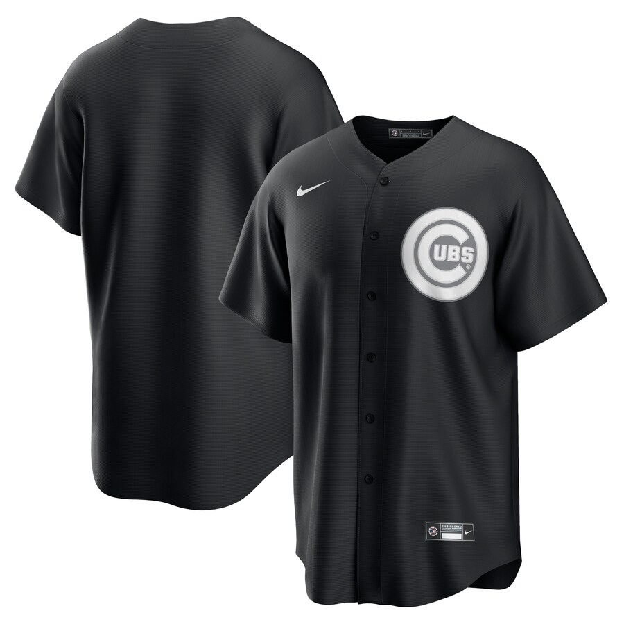 Men's Chicago Cubs Nike Black Lights Out Replica Jersey - Jersey