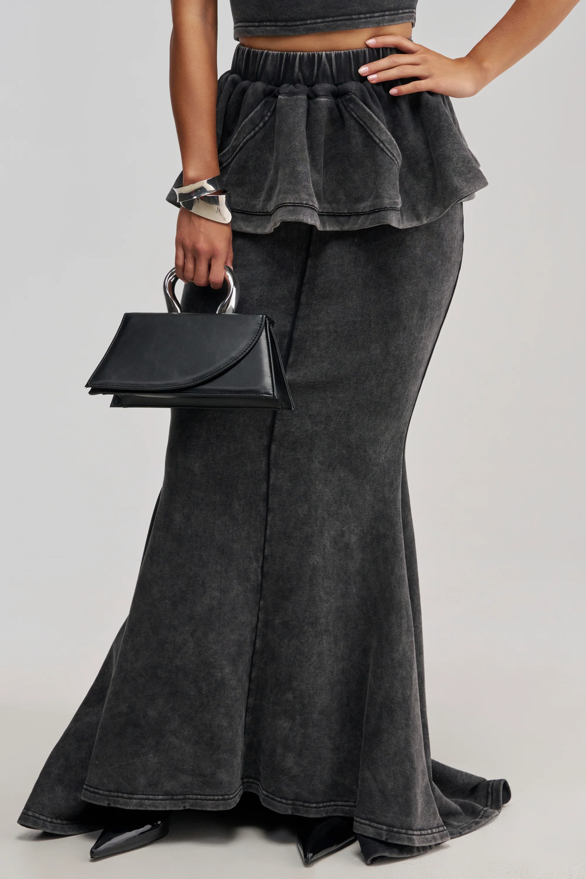 JOCELYN MINERAL WASHED MAXI SKIRT - Akira Wear
