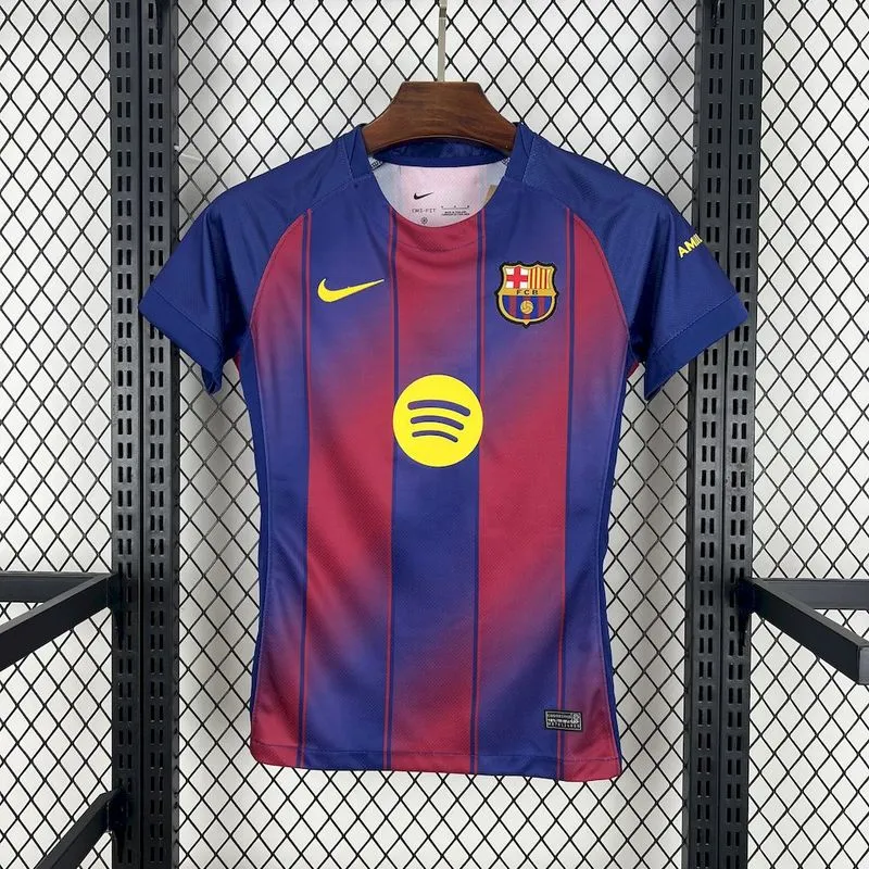 Barcelona Home Women's Soccer Jersey Custom Shirt 2025/26 - Jersey