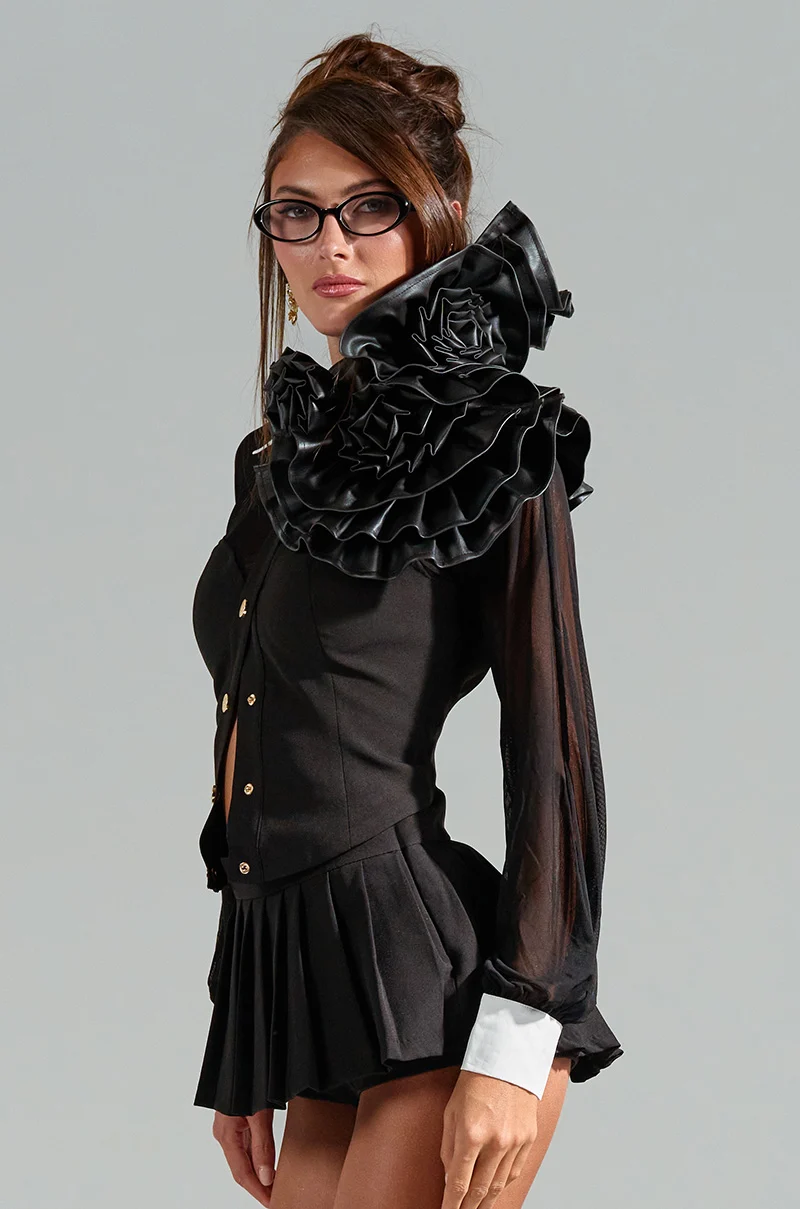 FEELING ZESTY PU STATEMENT BROOCH - Akira Wear