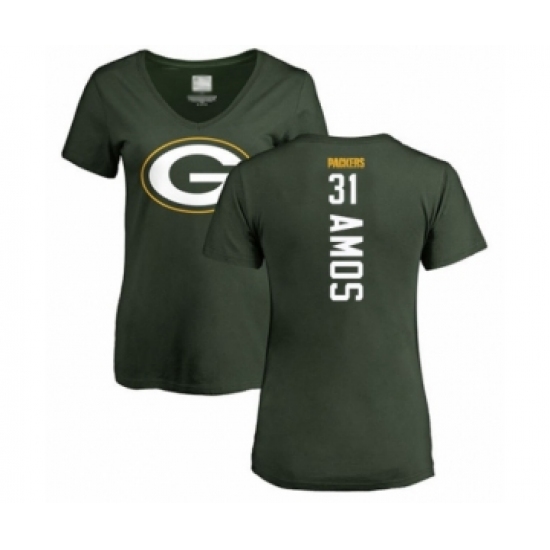 Football Women's Green Bay Packers #31 Adrian Amos Green Backer T-Shirt - Jersey