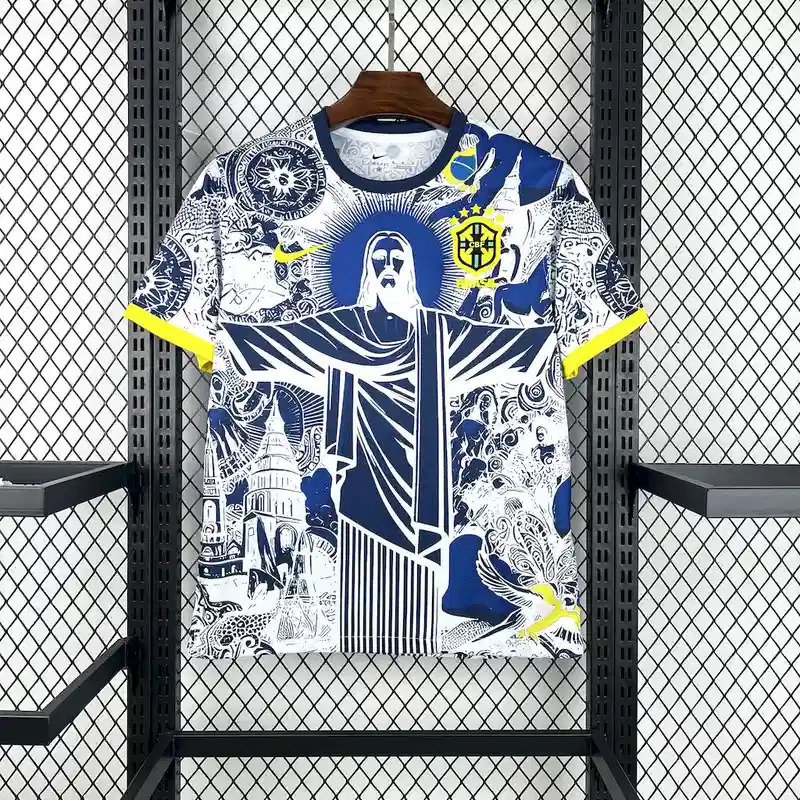 Brazil Soccer Jersey Jesus Special Edition Custom Shirt 2025 - Jersey