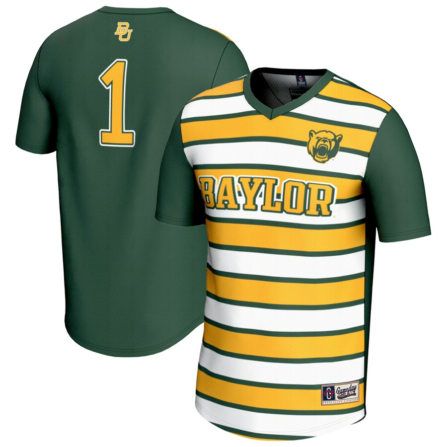 Youth GameDay Greats #1 Green Baylor Bears Lightweight Soccer Fashion Jersey - Jersey
