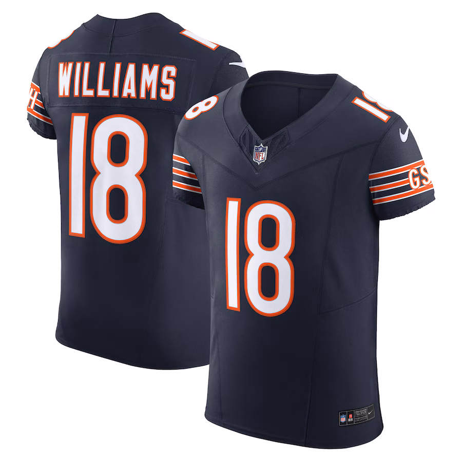 Men's Chicago Bears Caleb Williams Nike Navy Vapor F.U.S.E. Elite Jersey - Jersey