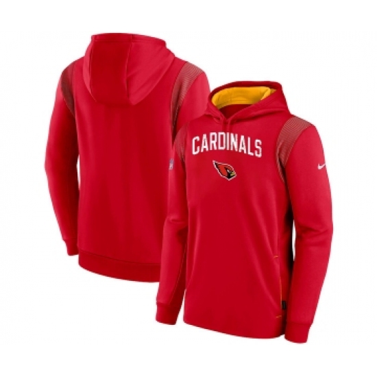Men's Arizona Cardinals Red On The Ball Pullover Hoodie - Jersey
