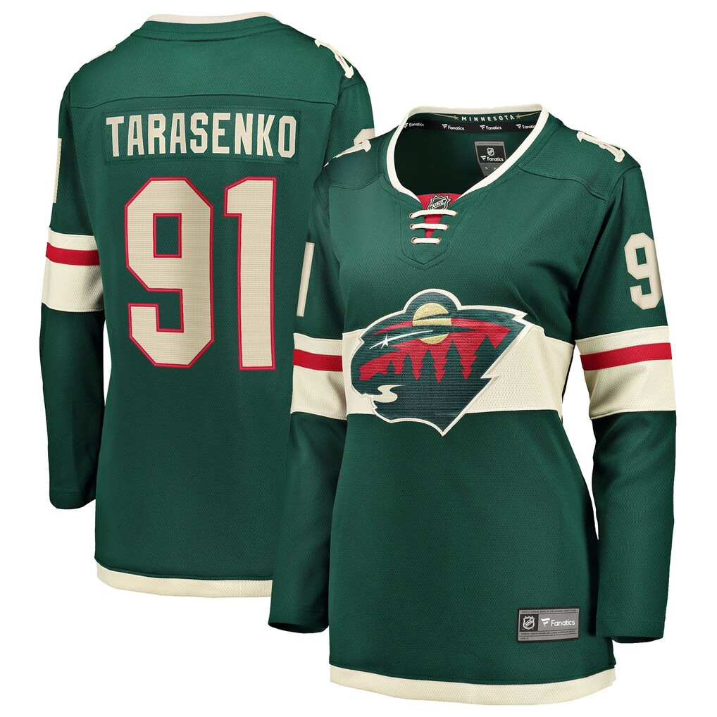 Women's Minnesota Wild Vladimir Tarasenko Fanatics Green Home Breakaway Jersey - Jersey
