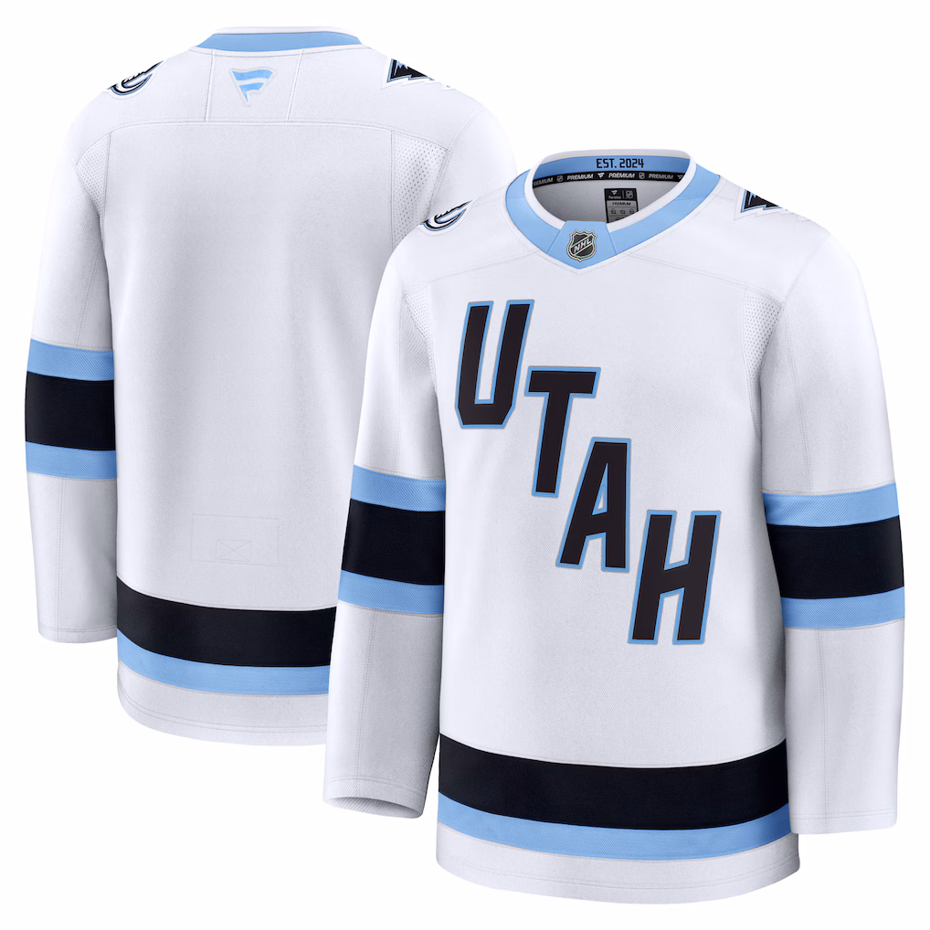 Men's Utah Mammoth Fanatics White Away Premium Jersey - Jersey
